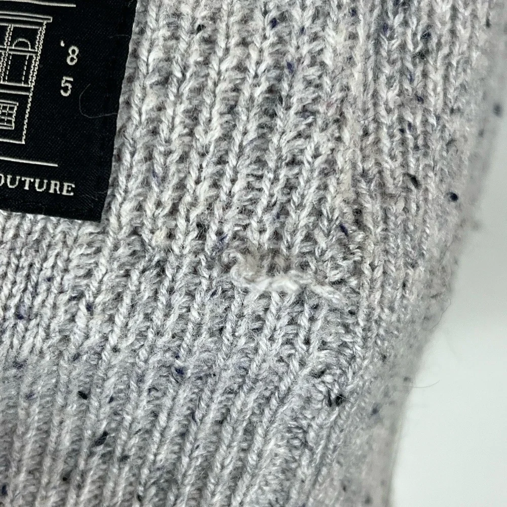 Scotch & Soda Sweater Mens Size Small Gray Heather Double Neck Coastal‎ Timeless - Picture 7 of 10